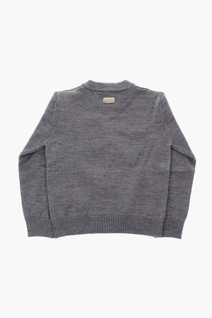 EST.1978 wool LS GOTHIC PLEIN crew-neck sweater