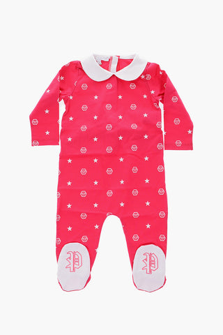 all over logo BIBI romper suit