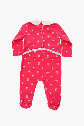 all over logo BIBI romper suit
