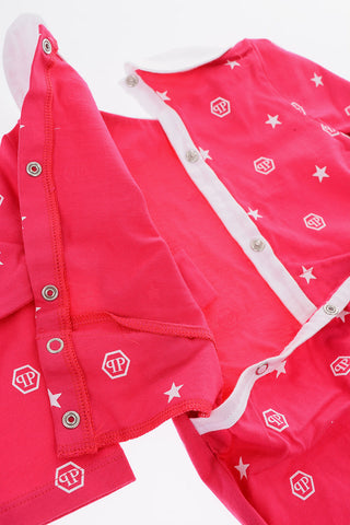 all over logo BIBI romper suit