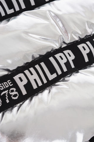 metallic faux leather PP1978 Pet down jacket