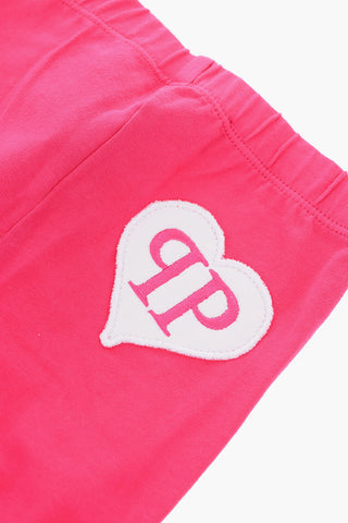 Leggings AMATA tinta unita con ricamo PP