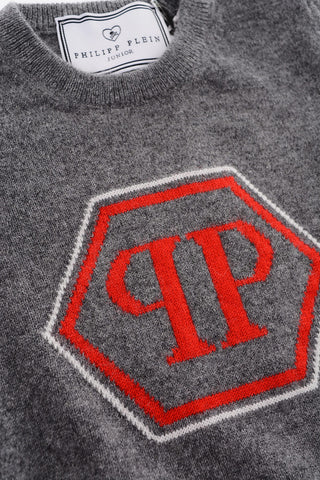 cashmere LS Statement crew-neck sweater
