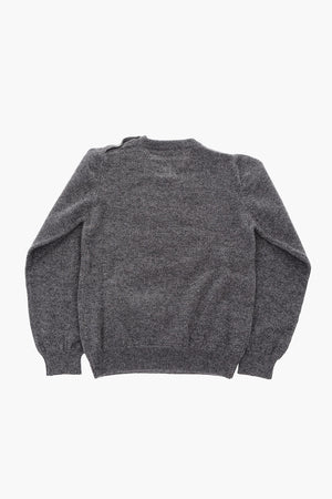 cashmere LS Statement crew-neck sweater