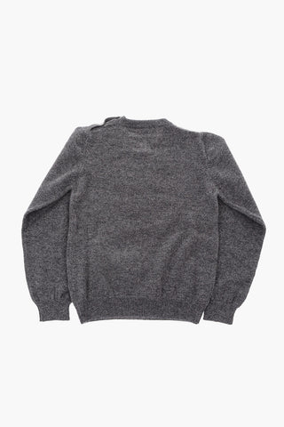 cashmere LS Statement crew-neck sweater