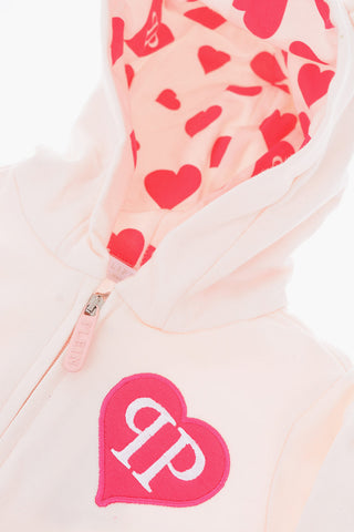 hooded AMALIA sweatshirt with zip closure