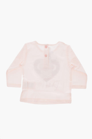 fornt printed long sleeve AMANDA crew-neck t-shirt