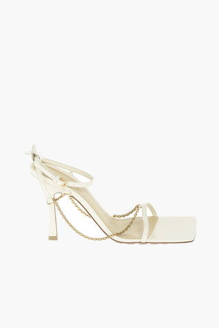 Sandali in Nappa con Cinturino Gioiello 9,5 cm