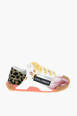 Low-top Sneakers with Patchwork Pattern