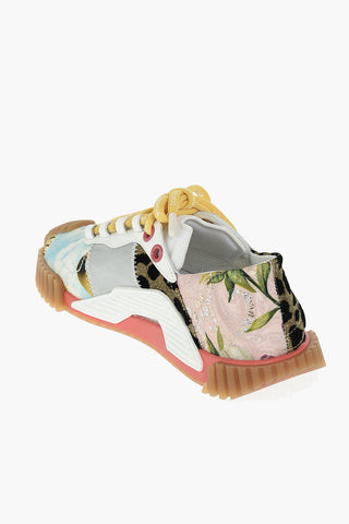 Low-top Sneakers with Patchwork Pattern