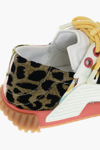 Low-top Sneakers with Patchwork Pattern