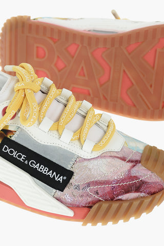 Low-top Sneakers with Patchwork Pattern