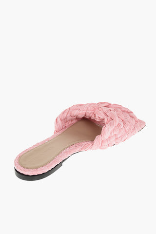 Braided Raffia Slides