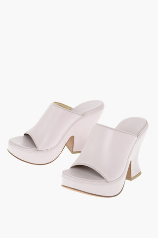 Soft Leather Statement Mules 12 cm
