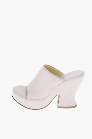 Soft Leather Statement Mules 12 cm