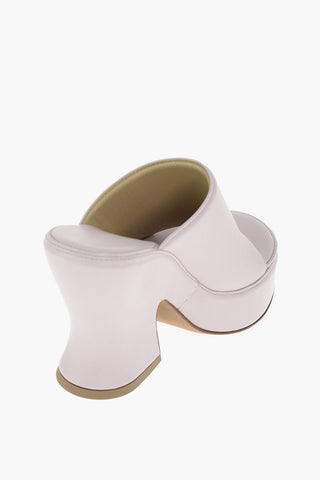 Soft Leather Statement Mules 12 cm