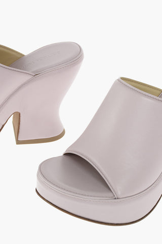 Soft Leather Statement Mules 12 cm