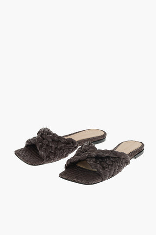 Braided Raffia Slides