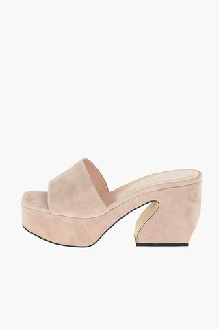 SI Statement Suede Mules 8,5 cm