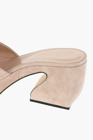 SI Statement Suede Mules 8,5 cm