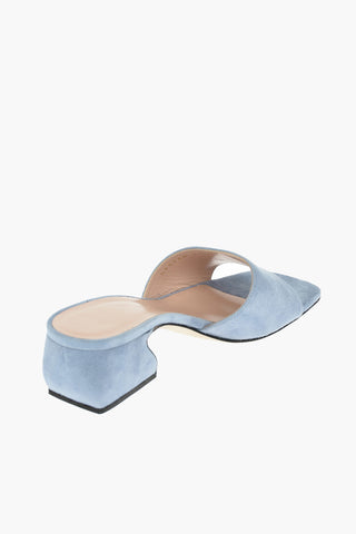 SI Mules in Camoscio a Punta Squadrata 5 cm