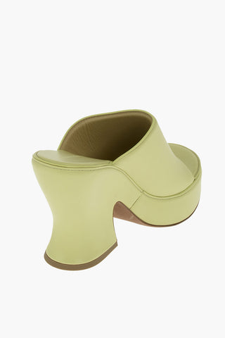 Soft Leather Mules with Statement Sole 12cm