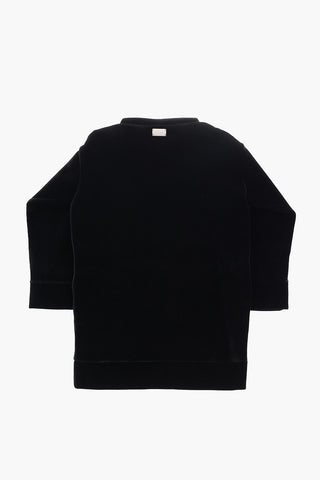 EST.1978 velvet dress with embossed logo
