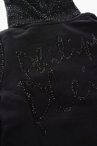 EST.1978 felpa a 2 tasche con gioielli all over