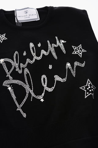 EST.1978 sleeveless a-line dress with studs logo