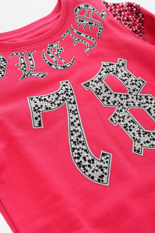 rhinestone CLASS 78 sweat dress