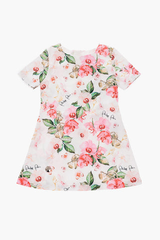 floral printed short sleeve dress
