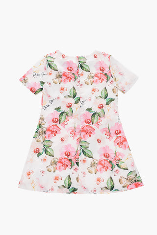 floral printed short sleeve dress