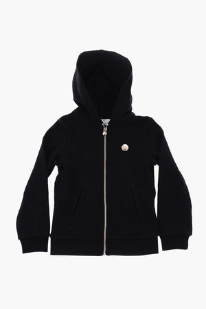 EST.1978 2 pockets sweatshirt with rhinestone skull on the back
