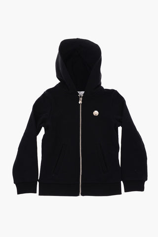 EST.1978 2 pockets sweatshirt with rhinestone skull on the back