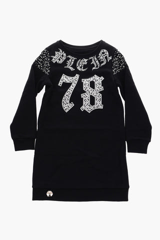 EST.1978 rhinestone CLASS 78 sweat dress