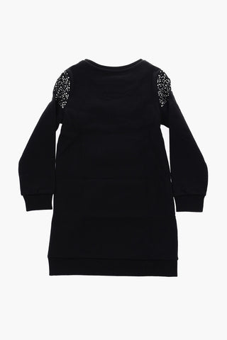 EST.1978 rhinestone CLASS 78 sweat dress