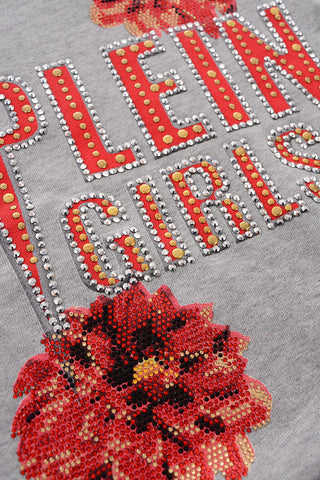 quilted sweatshirt with studs on the back
