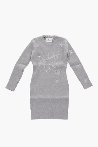 EST.1978 ribbed knit GAILA dress with studs