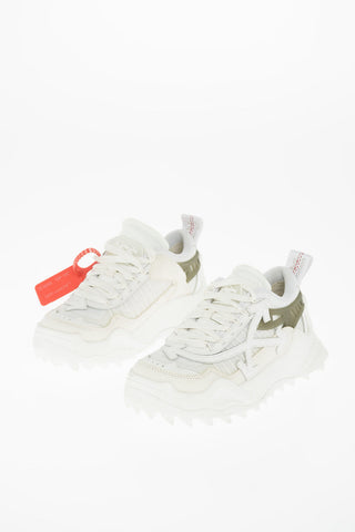 leather and fabric ODSY 1000 sneakers