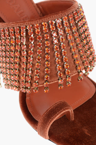 Mules BULLA PRESTON in velluto con strass 10cm
