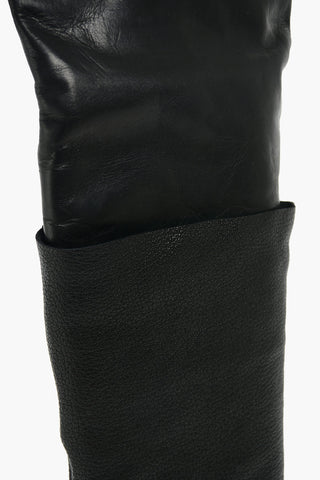 MM6 10,5cm adjustable tumbled leather boots