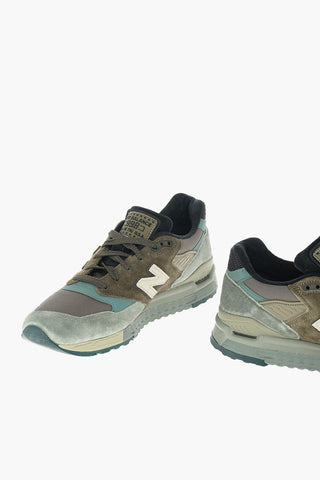suede leather and fabric 998 sneakers