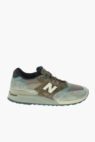 suede leather and fabric 998 sneakers