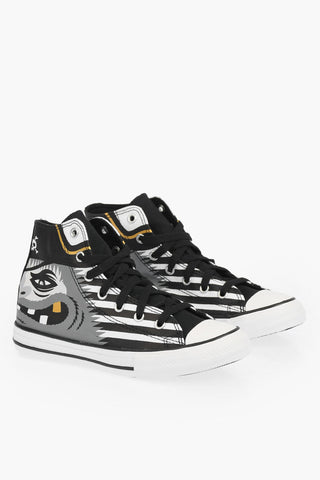 CHUCK TAYLOR ALL STAR printed cotton high-top sneakers