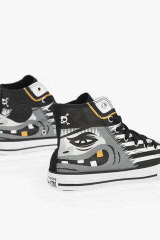 CHUCK TAYLOR ALL STAR printed cotton high-top sneakers