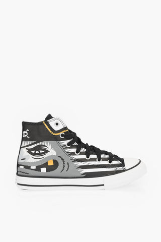 CHUCK TAYLOR ALL STAR printed cotton high-top sneakers