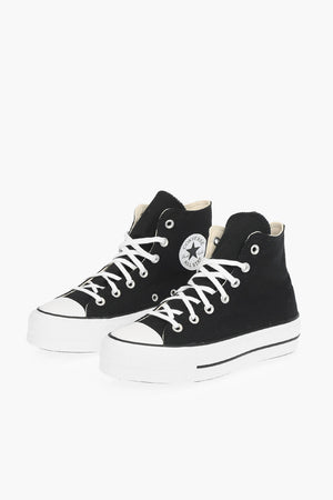 ALL STAR CHUCK TAYLOR 하이탑 스니커즈 4.5cm 플랫폼 및 배색 레이스