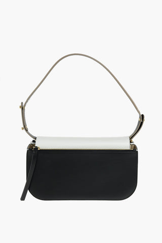 Two Tone Leather JULIE DELUXE Shoulder Bag