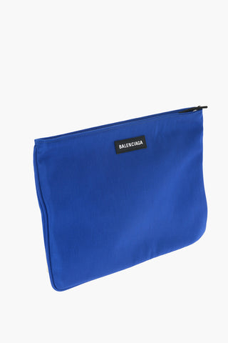 Outer Pocket Zipped Canvas Pouch