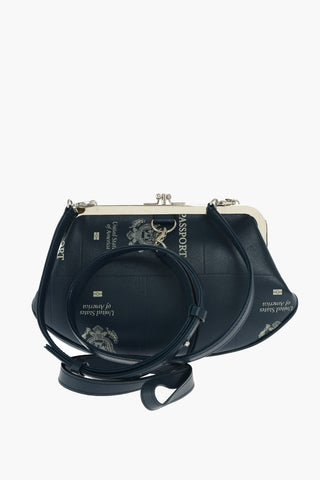 Removable Shoulder Strap USA Leather Pouch